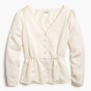 JCrew Factory satin blouse